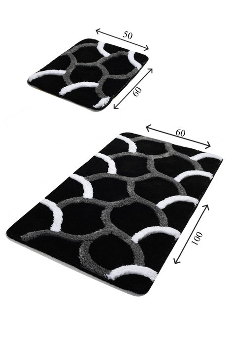 Mijölnir Juego de alfombrillas de baño Elegant - Black Mijölnir Juego de alfombrillas de baño Elegant - Black